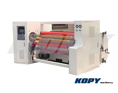 double shafts adhesive tape rewinding machine