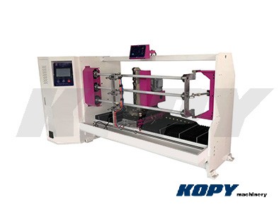 three shafts automatic tape roll slicing machine